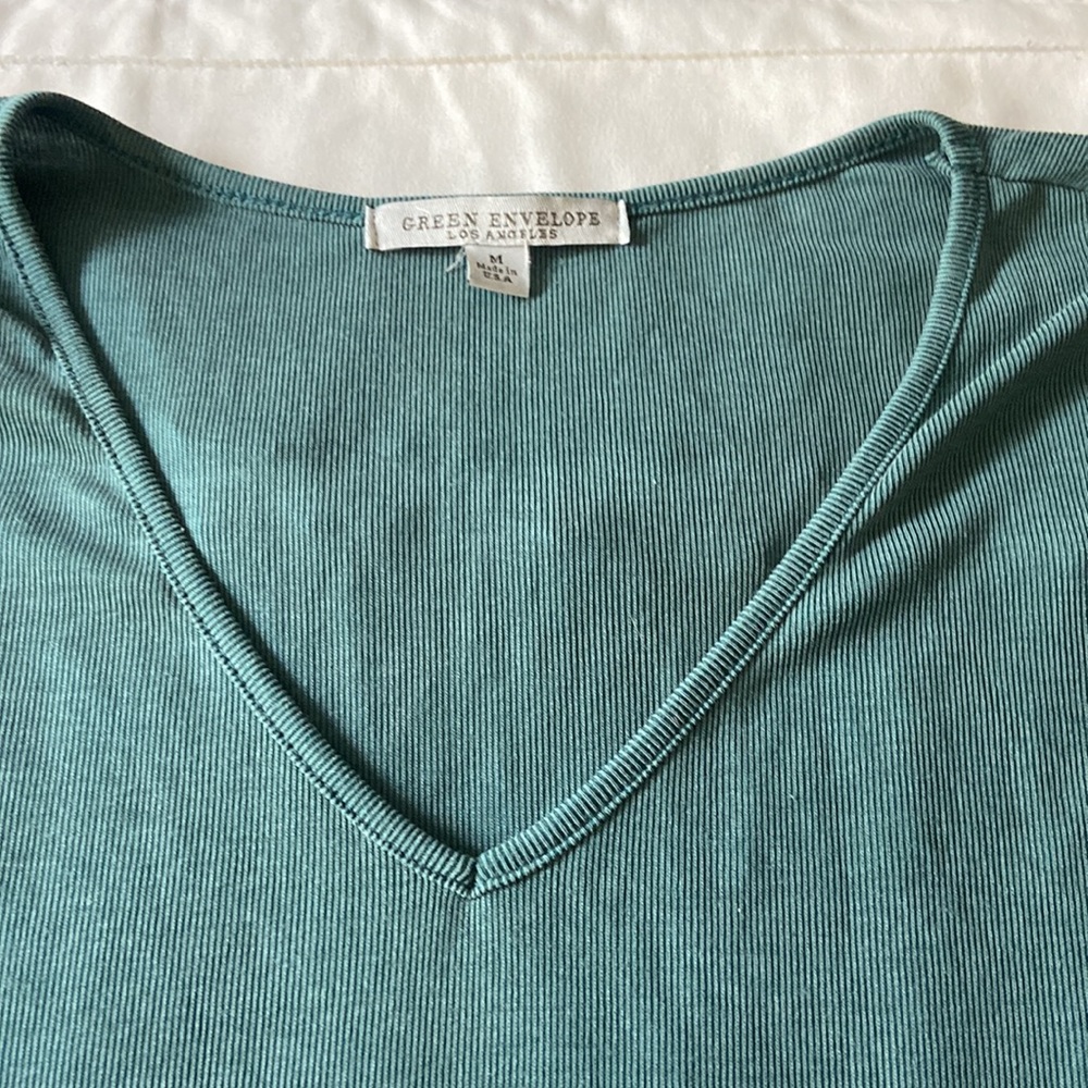 Green Ruffle Top - Picture 2 of 2